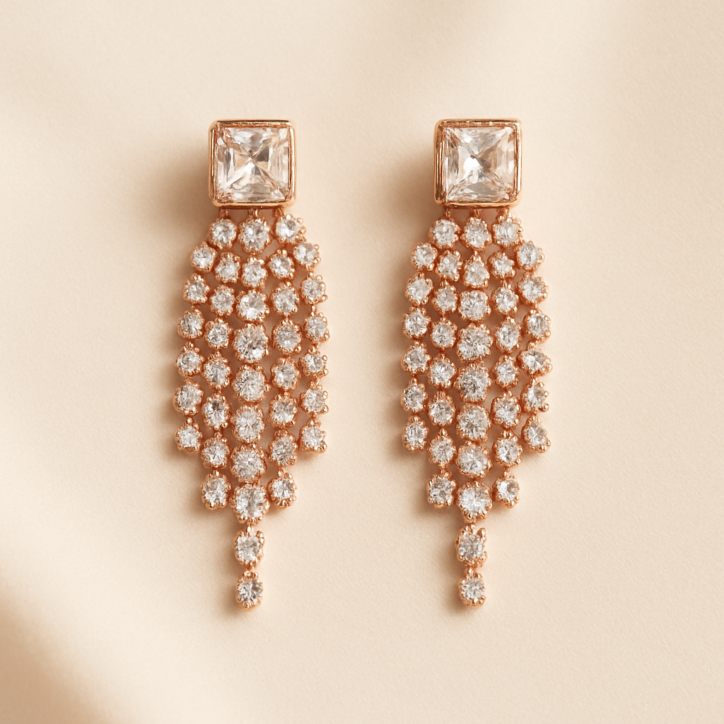 Celeste Cascade Statement Earrings